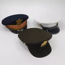 Vintage US Army & Marines Dress Caps Hats Military Gear