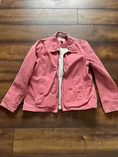 Dri Duck For Her Womens Large Laurel 9042 Rose Canyon Cloth Canvas Jacket Salmon