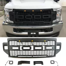 For 2021 2022 Ford F250 F350 F450 Super Duty Front Grille Raptor Style Honeycomb (For: 2021 Ford F-250 Super Duty)