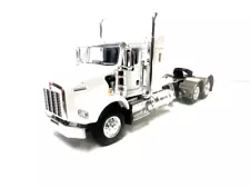 DCP / FIRST GEAR 1/64 SCALE T-800 KENWORTH SMALL BUNK WHITE, BLACK FRAME