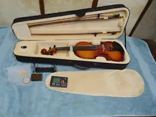 Cecilio CVN-320L Solid Wood Ebony Fitted LEFT-HANDED Violin