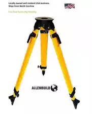 Flat Head HD Fiberglass Tripod, Survey Contractor Transit Total Station