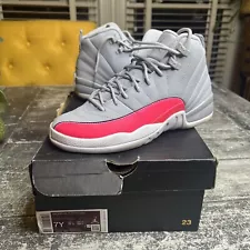 Air Jordan 12 Wolf Grey Racer Pink GS Preowned 7Y 510815060