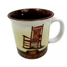 Cracker Barrel Mug Old Country Store Rocking Chair Ceramic Coffee Cup 4”