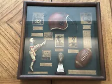 Old Football Evolution Helmet Ball Shadowbox Leather Old History Wall Art Motley