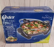 Oster Electric Skillet With Hinged Lid New In Box