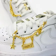 New Shoes Chain Nike Lucky Charms Air Force 1 Jordan Gold 37 38 39 40 41 42 43