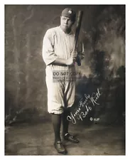 BABE RUTH "THE GREAT BAMBINO" AUTOGRAPHED LEGENDARY BASEBALL PLAYER 8X10 PHOTO