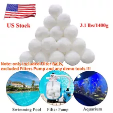 3.1 lbs Filter Balls Media Eco-Friendly Pool For Swimming Pool Sand Filters Pump