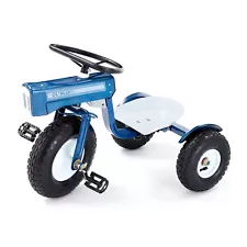 Tricam 22 Inch Kids Steel Ol Blue Tractor Tricycle with Adjustable Seat (Used)