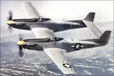 Poster, Many Sizes; North American Xp-82 Twin Mustang 44-83887 P-51 1945