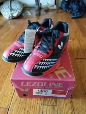 Butterfly Table Tennis Shoes LEZOLINE GIGU Black x Red 93660 913 Ping-pong