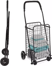 DMI Utility Cart with Wheels to be used for Shopping, Grocery, and Laundry