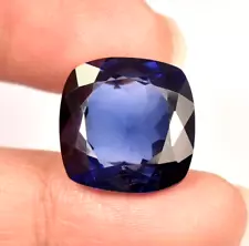 GIE CERTIFIED 50+Ct NATURAL Royal Kashmiri Blue Sapphire CUSHION Loose Gemstone