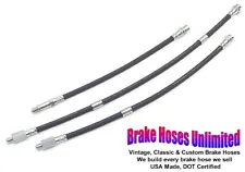 BRAKE HOSE SET Oldsmobile Toronado 1966 1967 1968 - Front Drum