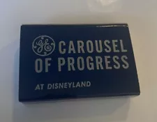 Disneyland Carousel of Progress matchbox & matches - General Electric - Vintage