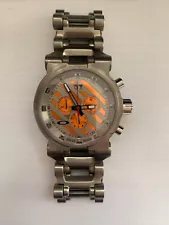 Oakley Hollow Point Watch Orange Dial Titanium SKU 10-047