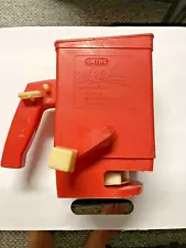 Vintage Ortho Whirlybird Spreader For Grass Seed, Fertilizer Red Hand Held