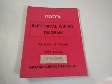 NICE!!! FACTORY ORIGINAL TOYOTA 1977 WIRING DIAGRAM TRUCK LAND CRUISER FJ 40 55