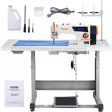 VEVOR Industrial Lockstitch Sewing Machine 5000s.p.m 550W Servo Motor with Stand