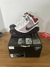 Size 10.5 - Nike Air Max LeBron 7 White Black Red