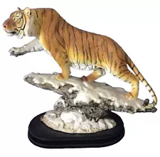 Figurine 10" x 9" Wildlife Bengal Orange Tiger Gorgeous Detail Free Postage