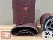 Premium 36 grit Sandpaper Belts 8" X 19" 10-pack for EZ8 floor sander