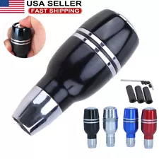 Car Aluminum Automatic Gear Stick Shift Shifter Lever Knob With Button Universal