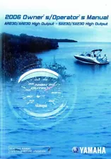 2006 AR230 Yamaha SRT1000BE Boat Owners Manual : LIT-18626-06-82