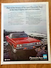 1973 Plymouth Fury Ad Fights Rust & Corrosion