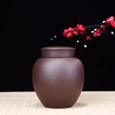 On Sales Sealed Canister For Loose Tea Real Yixing Zisha Purple Clay Tea Caddy