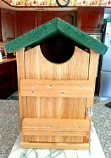 SCREECH OWL HOUSE FRONT OPENING EASY CLEAN MADE IN USA!