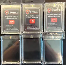 (3x) 130 point Magnetic Card Holder One Touch + (3x) Barely Used 130 pt Shellz