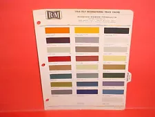 1964 1965 1966 1967 1968 1969 1970 INTERNATIONAL PICKUP TRUCK SCOUT PAINT CHIPS