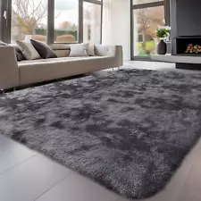 Fluffy Rugs Anti-Slip Large SHAGGY RUG Super Soft Mat Living Room Bedroom Carpet