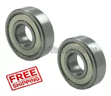 (2) SPINDLE BEARINGS, REPL SIMPLICITY 108202, TRACTORS, 1.78" x 0.75", 206Z