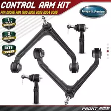 4x Front Upper Control Arm w/ Ball Joint Outer Tie Rod End for Dodge Ram 1500