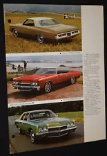 ★★1972 CHEVY IMPALA / BEL AIR ORIGINAL DEALER SALES BINDER INSERT PRINT AD-72 (For: 2012 Chevrolet Impala)