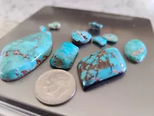 Lot of Blue Turquoise Loose Cabochon Stones 94 Carats