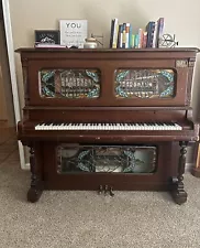 Henry F Miller Victorian Upright Player Piano for sale