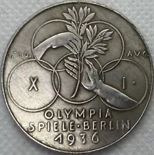 New ListingParticipation medal Olympic Games Berlin 1936s Silvered Bronze Medal