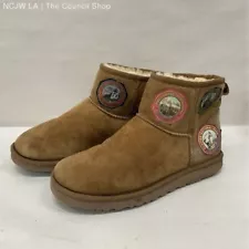 UGG x Pendleton Mini National Parks Patches Brown Sherpa Boot Men's Size 9