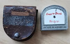 New ListingVintage Hostess Advertising tape measure "Space for Sales" w leather case