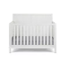 Gray Solid and Manufactured Wood Standard Four In One Convertible Crib