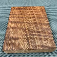 R176 Curly Old Growth Dark Redwood Billet Lumber Block Carving 11.3"