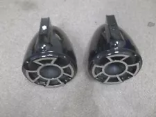 Wet Sounds REV 8 X Mount Tower Speakers - BLACK (Pair) moomba 8" boat wake radio