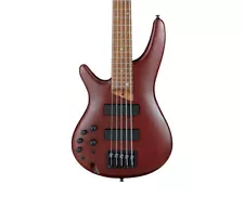 Used Ibanez SR505ELBM SR Standard Left Handed 5-String Bass - Brown Mahogany