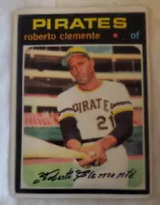 Set of Miscellaneous Roberto Clemente Cards with Porcelain Card