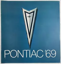 1969 Pontiac Original Sales Brochure Grand Prix Bonneville GTO Catalina 28 Pages