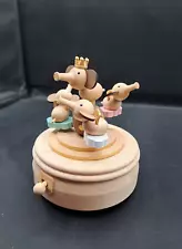 Musical Box Rotating Whimsy Elephants Papyrus Baby Works 5"